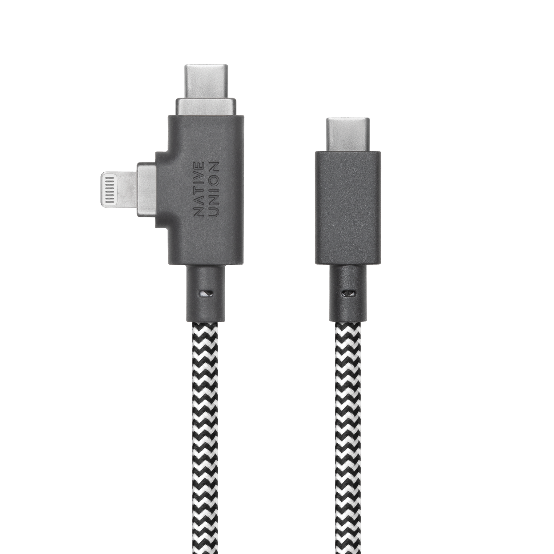 Native Union Belt Cable Duo Pro 240W (USB-C to USB-C & Lightning) THE 2-IN-1 UNIVERSAL CABLE FOR ALL YOUR DEVICES