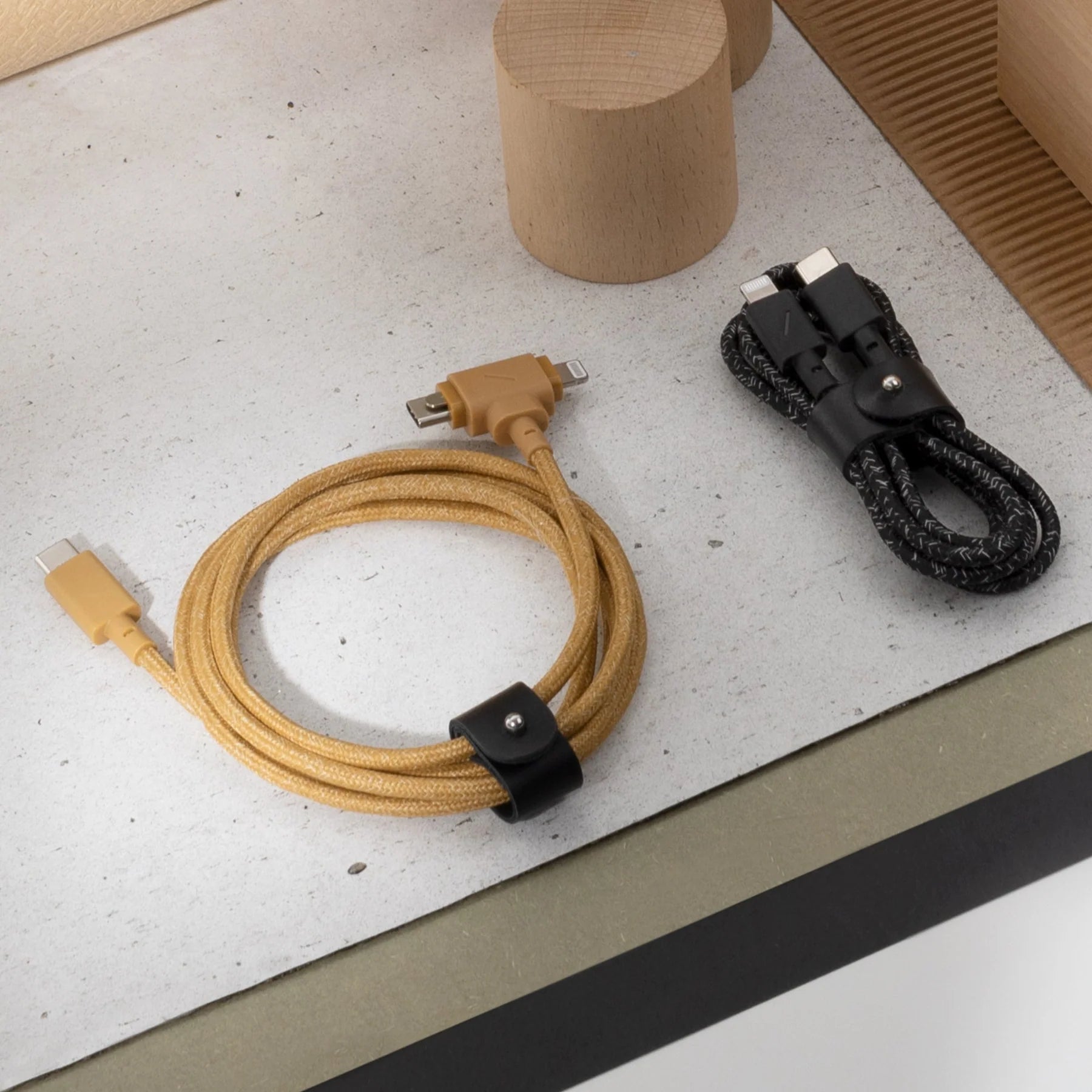 NATIVE UNION BELT CABLE DUO C TO C/L KRAFT 1.5M