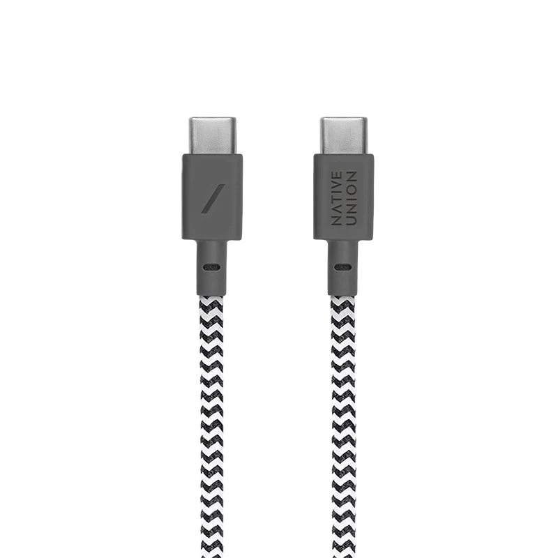 Native Union Belt Cable (USB-C to USB-C) The recycled 4-foot charging cable with bonded leather strap