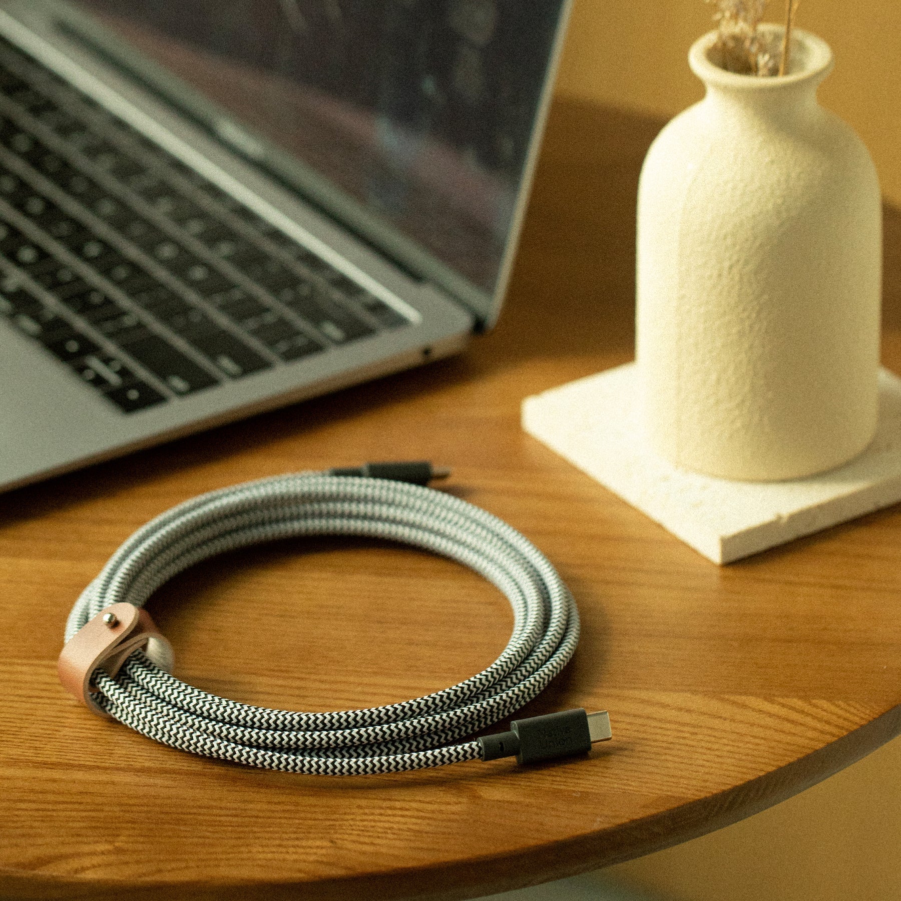 Native Union Belt Cable XL 100W (USB-C to USB-C) The extra-long 10ft / 2.4m cable to charge your devices anywhere