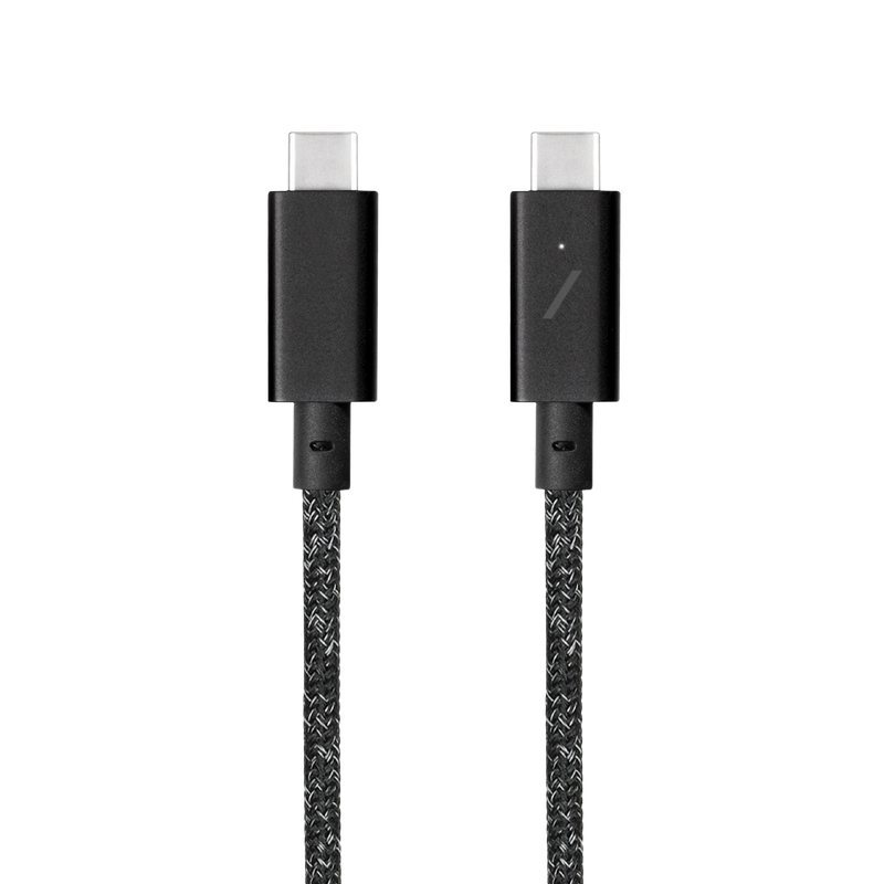 Native Union Belt Cable Pro 240W (USB-C to USB-C) The recycled 8-foot 240W USB-C to USB-C cable with bonded leather strap