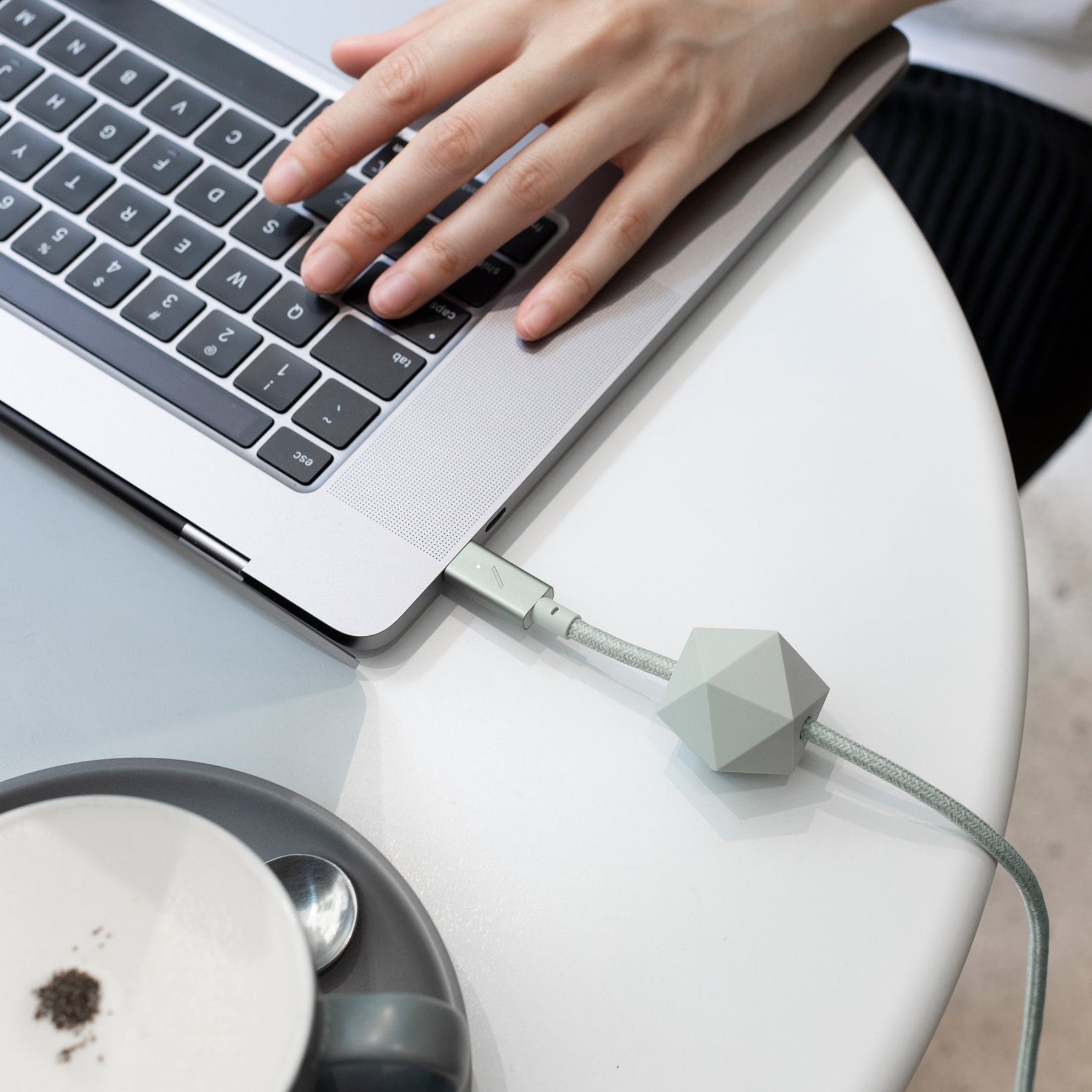 Native Union Desk Cable (USB-C to USB-C) The 8-foot 100W USB-C to USB-C cable with weighted anchor
