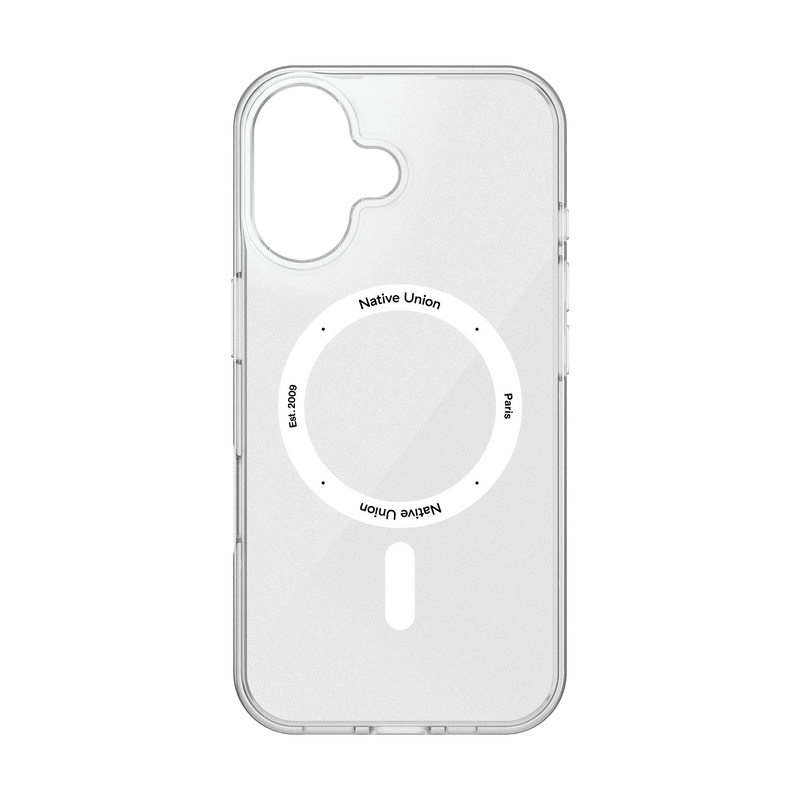 Native Union (Re) Clear Case for  iPhone 16 The transparent recycled iPhone case with built-in magnets