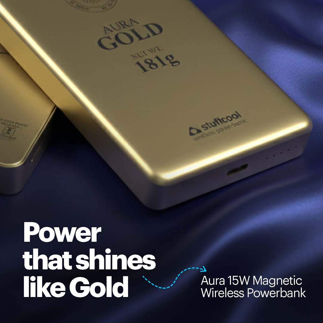 Aura 10000mAh 15W Magnetic Wireless Powerbank