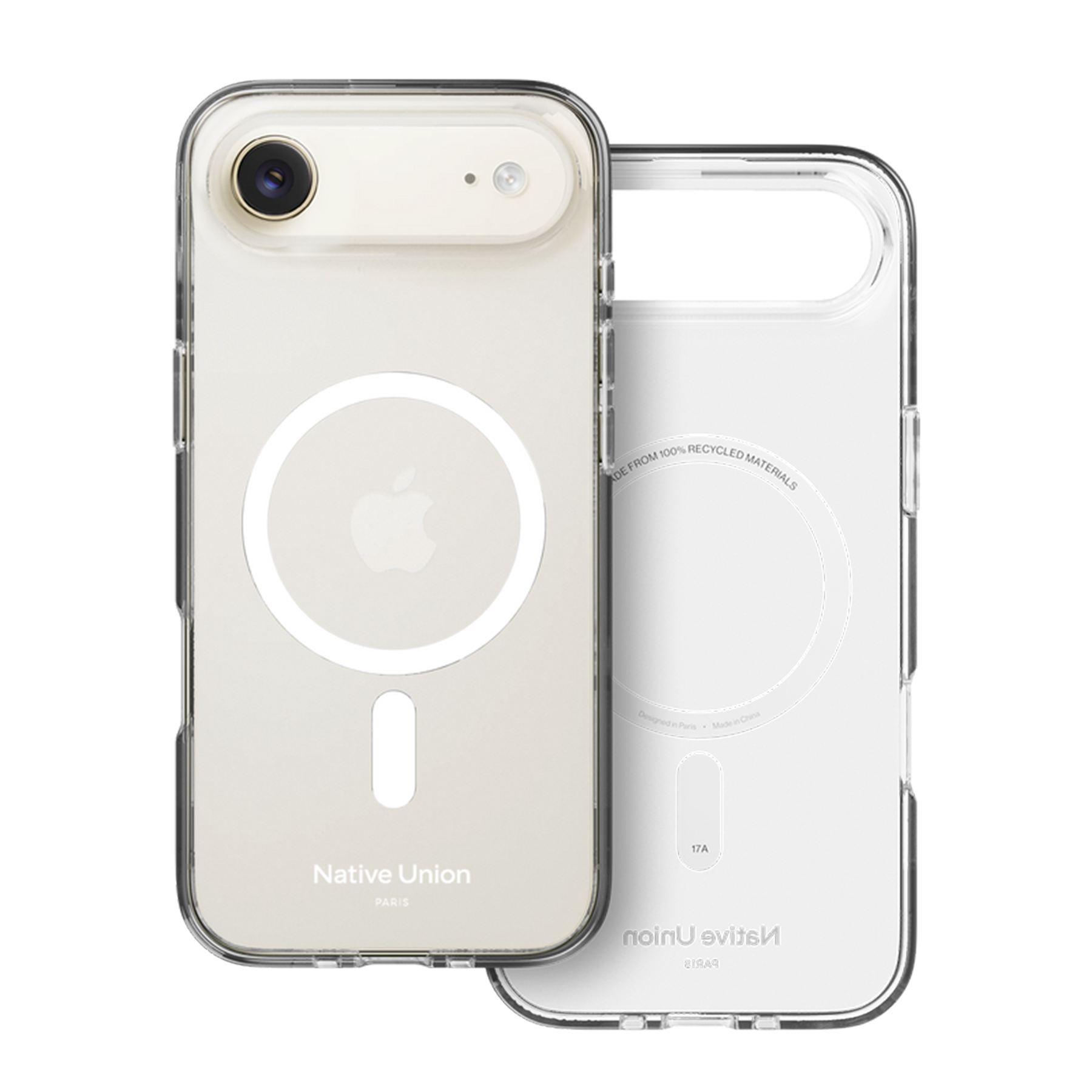 Native Union (Re) Clear Case for  iPhone Air The transparent recycled iPhone case with built-in magnets