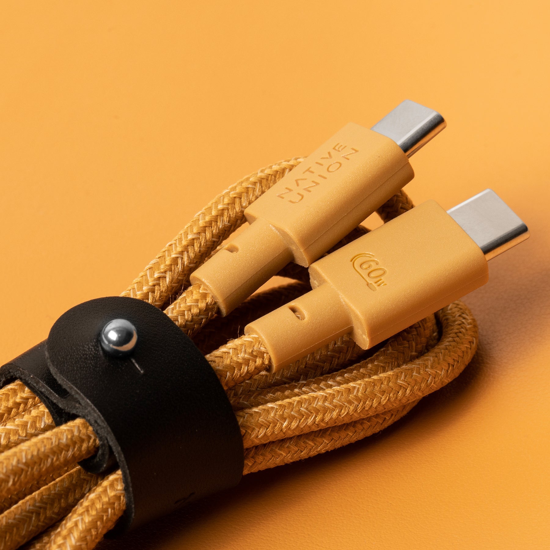 Native Union Belt Cable (USB-C to USB-C) The recycled 4-foot charging cable with bonded leather strap