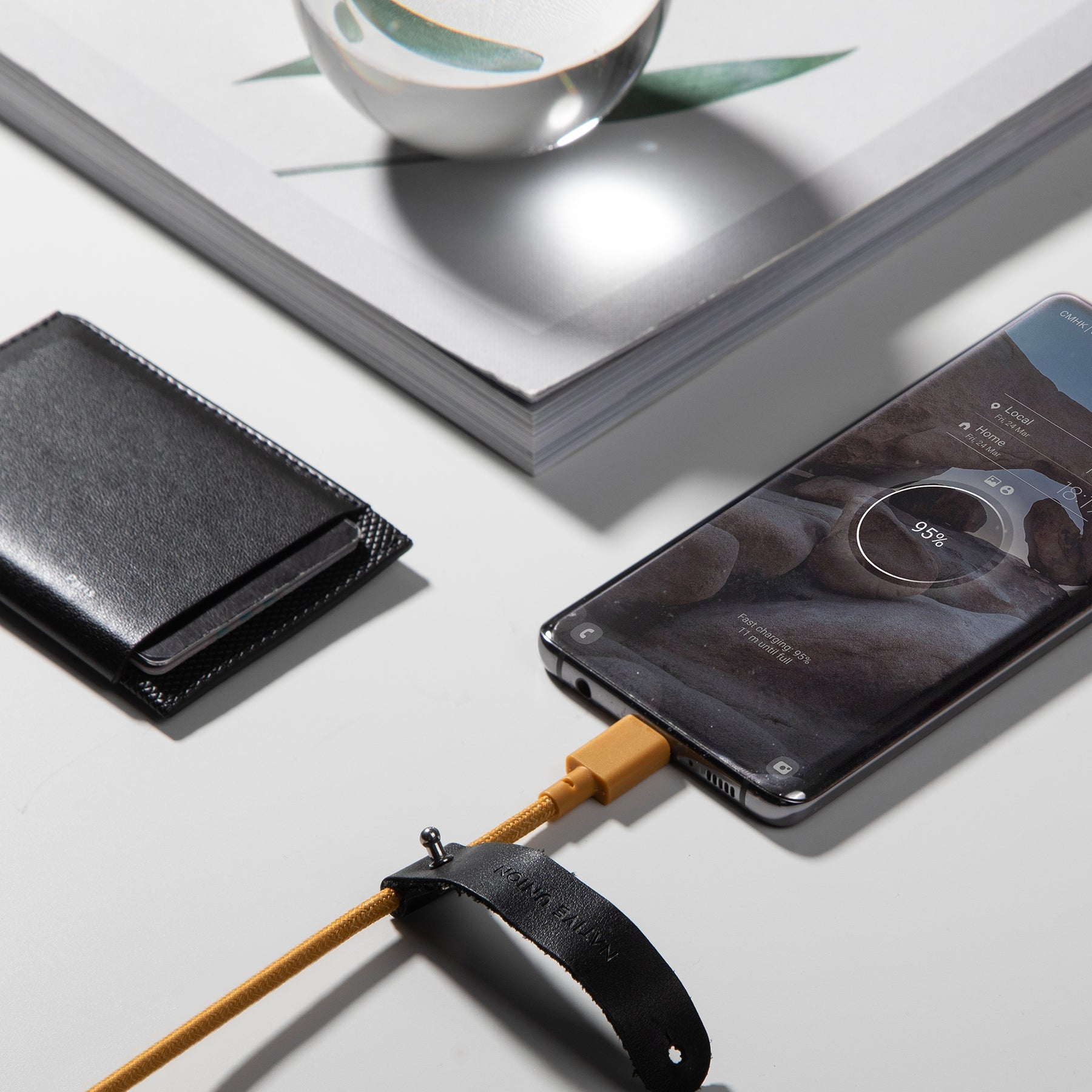 Native Union Belt Cable (USB-C to USB-C) The recycled 4-foot charging cable with bonded leather strap