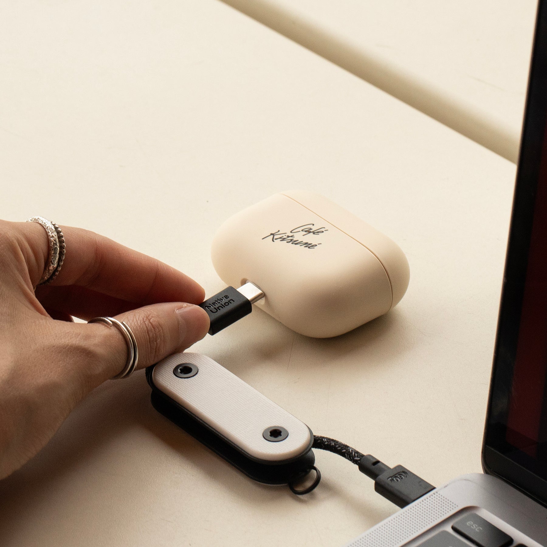 Native Union Pocket Cable The portable USB-C charging cable keychain