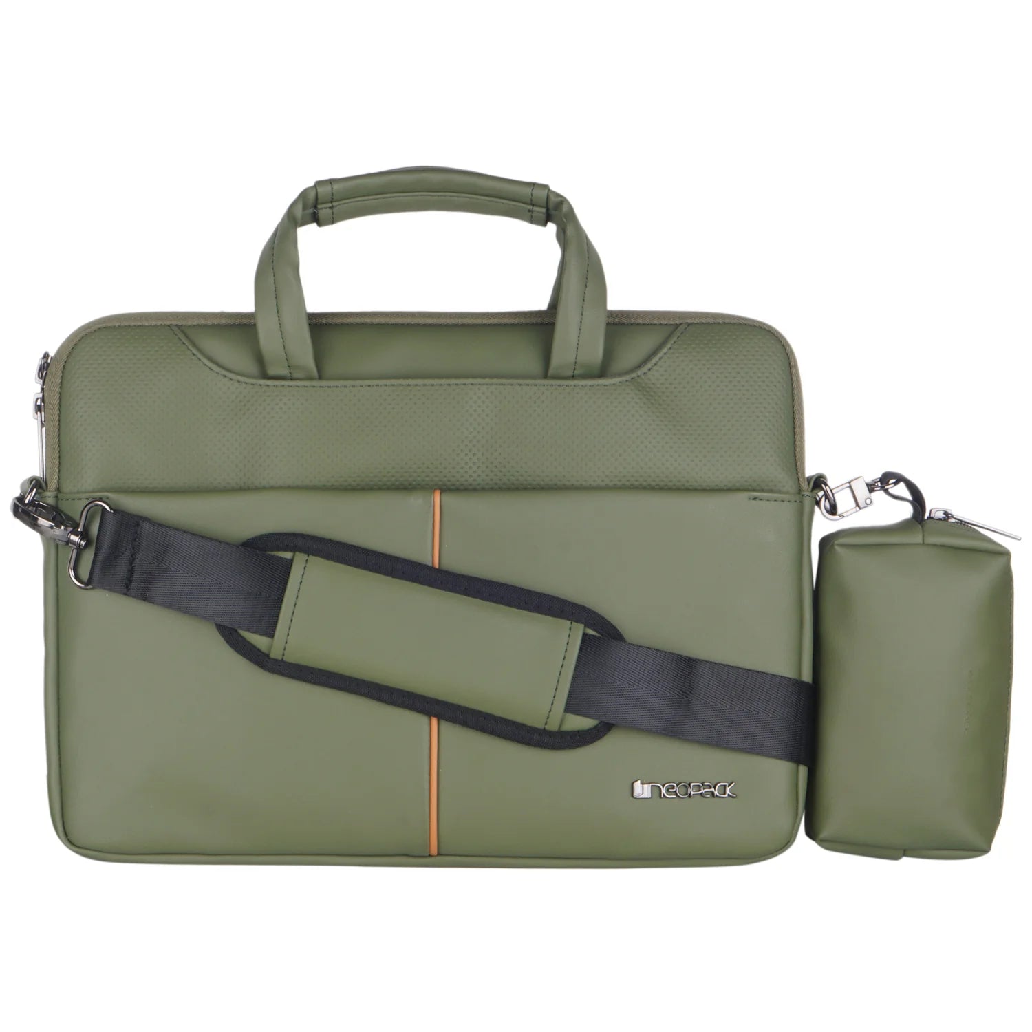 Neopack Leather Sleeve With Pouch For Upto 14.2" Macbooks (Green)