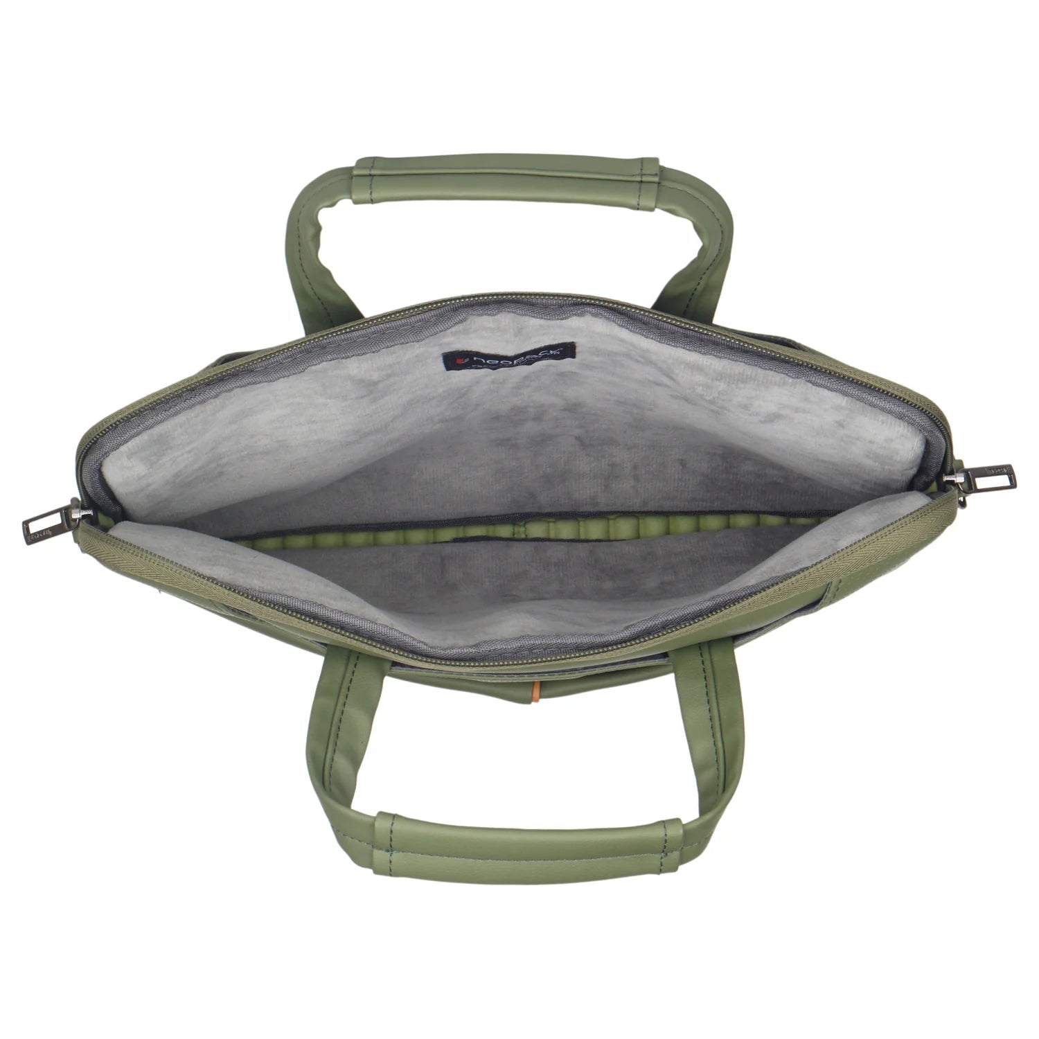Neopack Leather Sleeve With Pouch For Upto 14.2" Macbooks (Green)