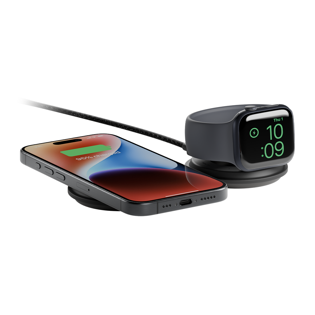 Native Union Voyage 2-in-1 Magnetic Wireless Charger The space-saving multi-device charging station for all your travels