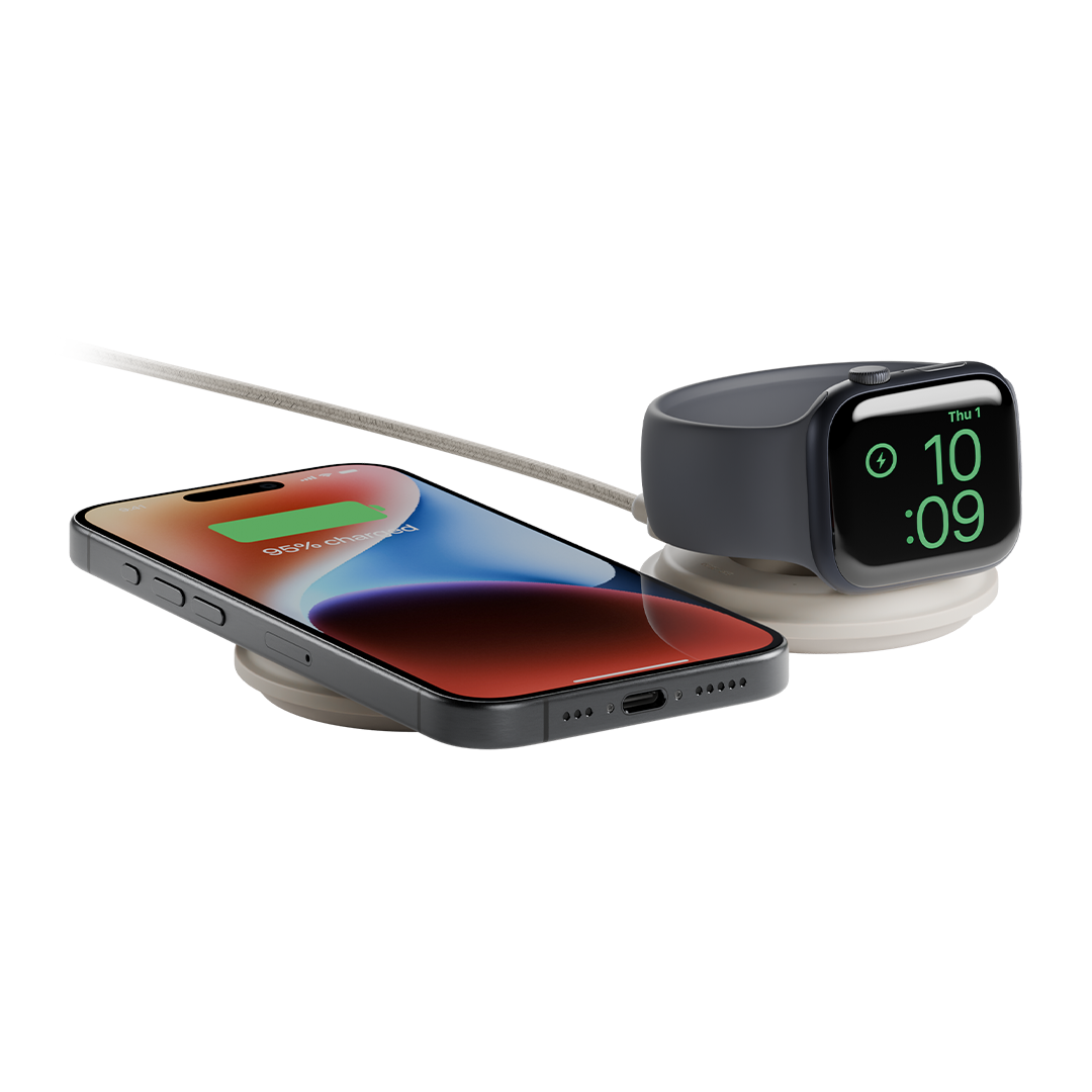 Native Union Voyage 2-in-1 Magnetic Wireless Charger The space-saving multi-device charging station for all your travels