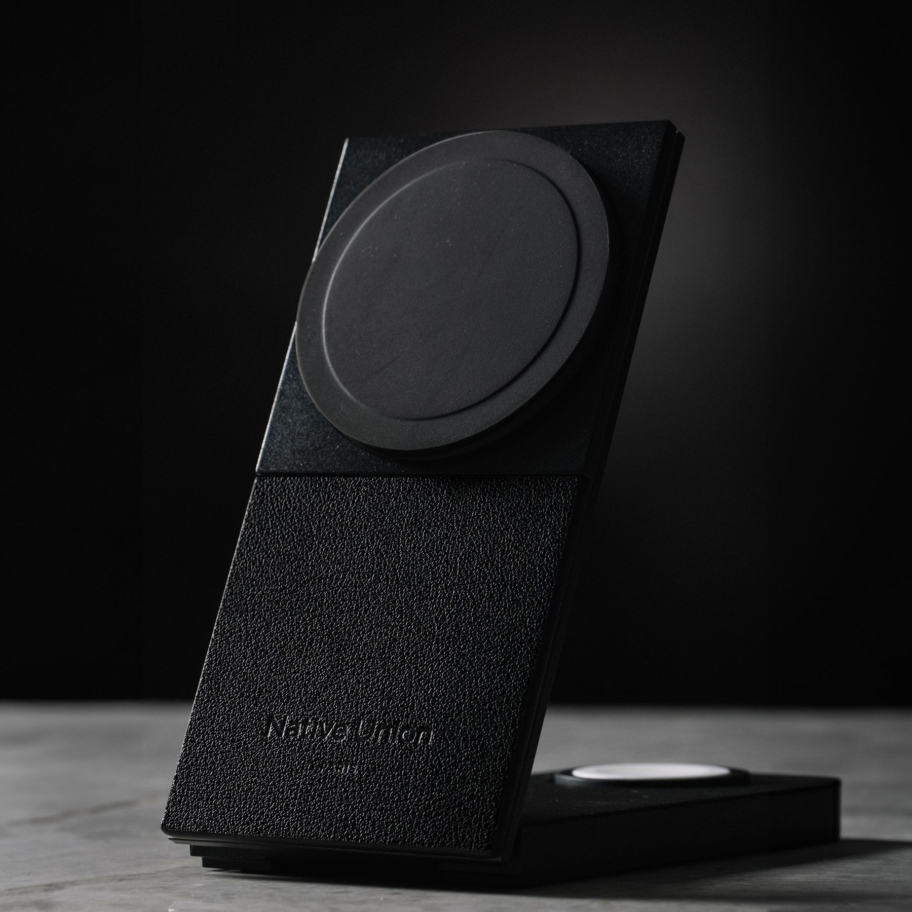 Native union Rise 3-in-1 Magnetic Wireless Charger The space-saving Qi2 charging stand for your iPhone, AirPods & Apple Watch