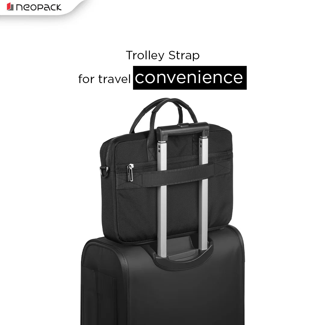 Neopack Slim-Line Professional Bag For Up To 14.2" Macbooks & 13.3" Laptops (Black)