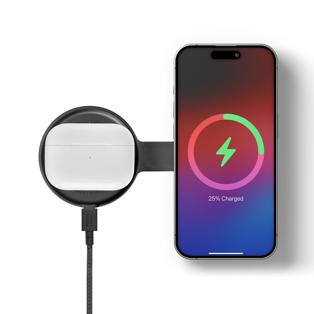 Native Union Voyage 2-in-1 Magnetic Wireless Charger The space-saving multi-device charging station for all your travels