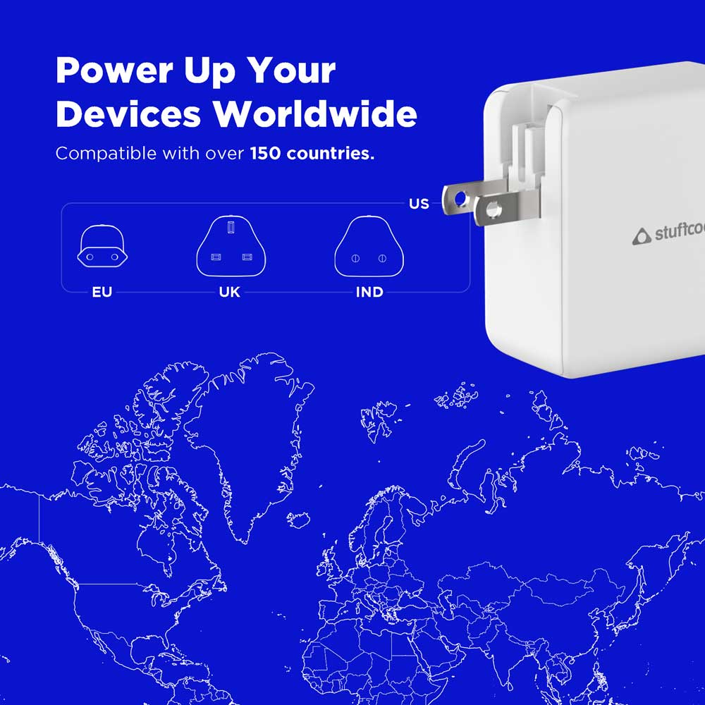 Nomad 102W GaN Charger With World Travel Plugs