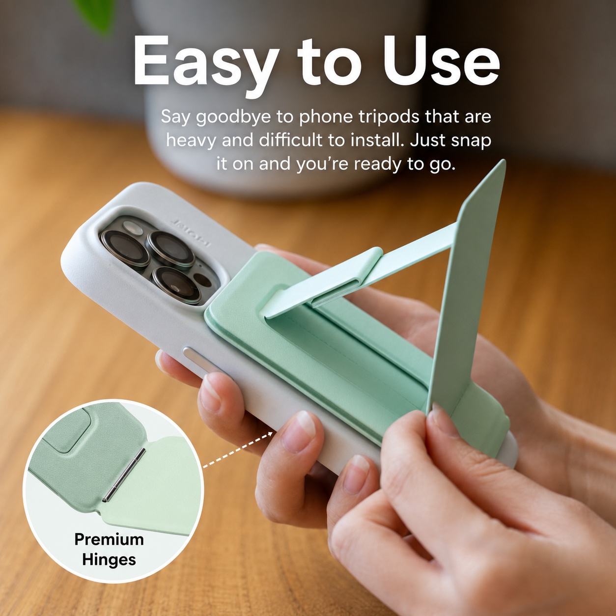 Moft Tripod Stand & Wallet-Compatible Models: iPhone 12/13/14/15/16/17 series (Plus/Pro/Pro Max) and MagSafe-compatible cases. Works with non-MagSafe phones using the included metal ring. With Out Trackable