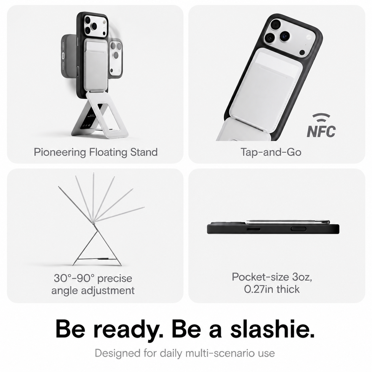 Moft Tripod Stand & Wallet-Compatible Models: iPhone 12/13/14/15/16/17 series (Plus/Pro/Pro Max) and MagSafe-compatible cases. Works with non-MagSafe phones using the included metal ring. With Out Trackable