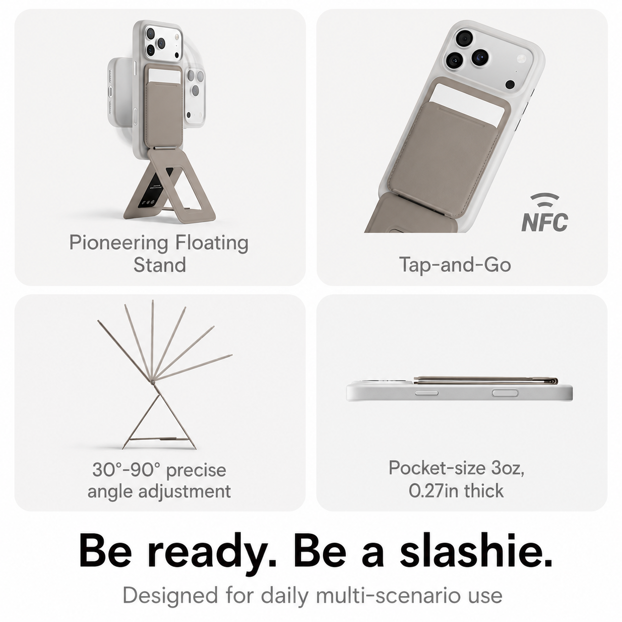 Moft Tripod Stand & Wallet-Compatible Models: iPhone 12/13/14/15/16/17 series (Plus/Pro/Pro Max) and MagSafe-compatible cases. Works with non-MagSafe phones using the included metal ring. With Out Trackable