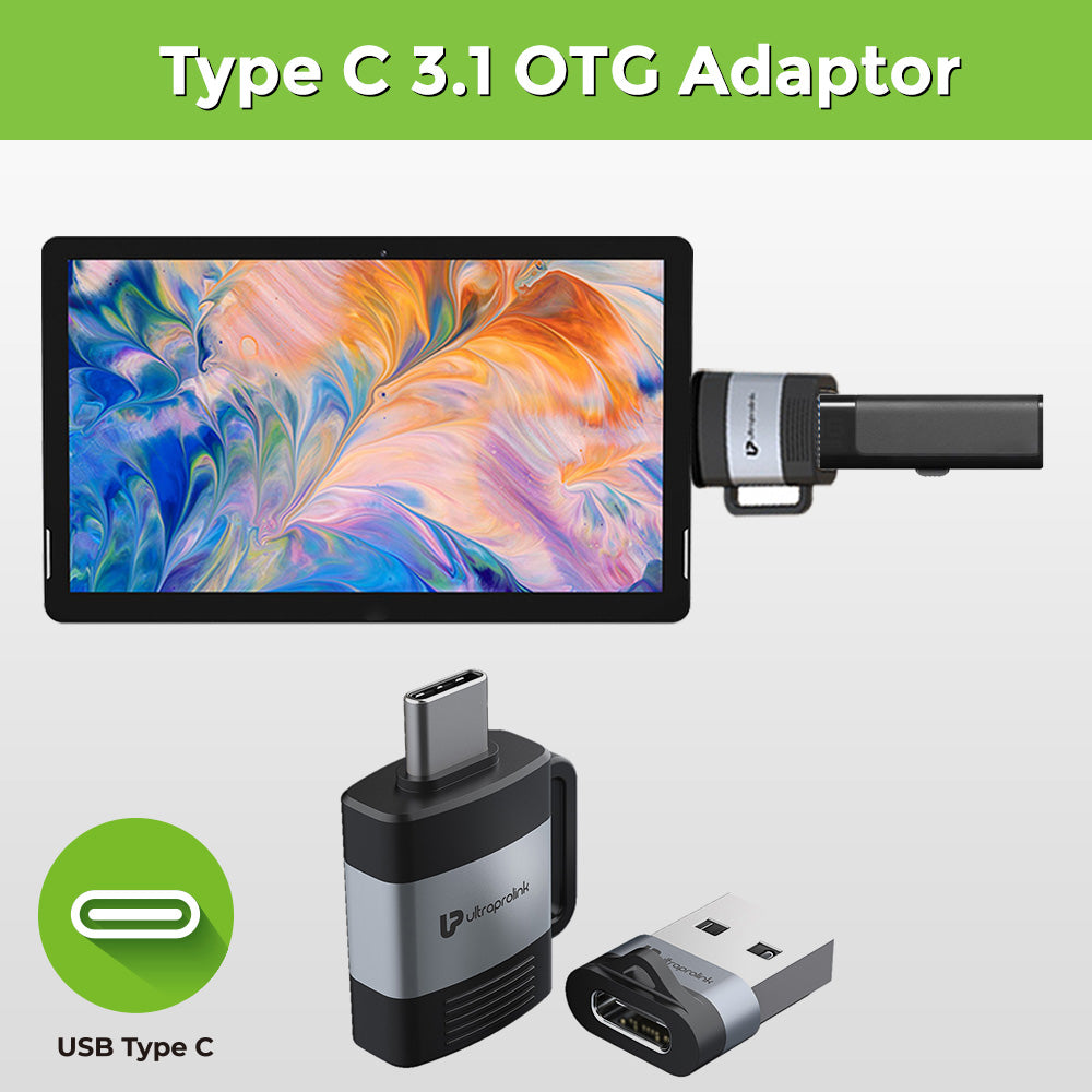 C-Adapt Duo USB Type C USB-A Male-Female OTG Adapters UL1076 - Grab Your Gadget