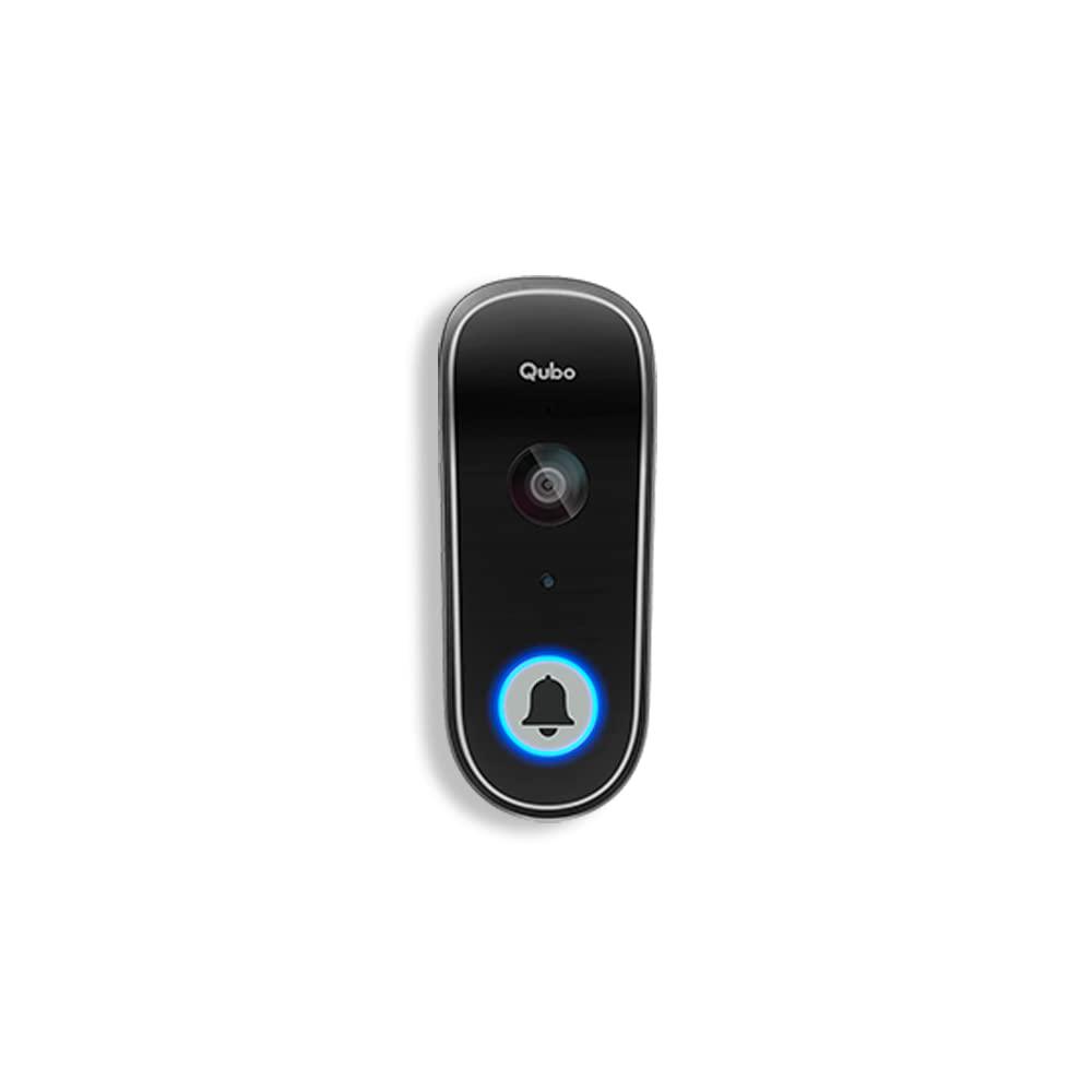 Qubo Smart WiFi Wireless Video Doorbell from Hero Group | Instant Visitor Video Call on Phone | Intruder Alarm System | 1080P FHD Camera | 2-Way Talk | Works with Alexa & Google | 36 Chime Tunes - Grab Your Gadget