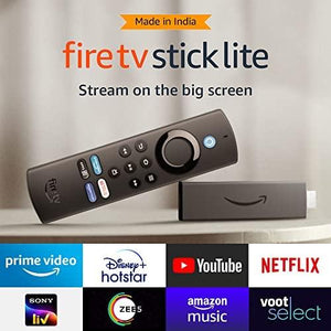  Fire TV Stick Lite HD streaming device - with latest Alexa Voice  Remote Lite