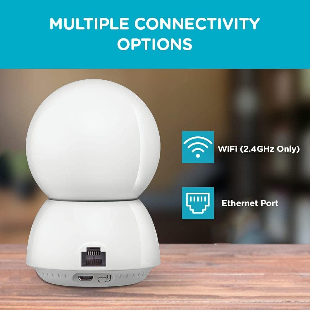 Qubo Smart Cam 360 Ultra from Hero Group | Made in India | 360 Degree Coverage | CCTV Wi-Fi Camera | 1080p Full HD | Two Way Talk | Mobile App Connectivity | Night Vision | Cloud & SD Card Recording, White - Grab Your Gadget