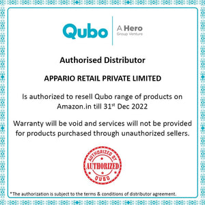 Qubo Smart Cam 360 Ultra from Hero Group | Made in India | 360 Degree Coverage | CCTV Wi-Fi Camera | 1080p Full HD | Two Way Talk | Mobile App Connectivity | Night Vision | Cloud & SD Card Recording, White - Grab Your Gadget