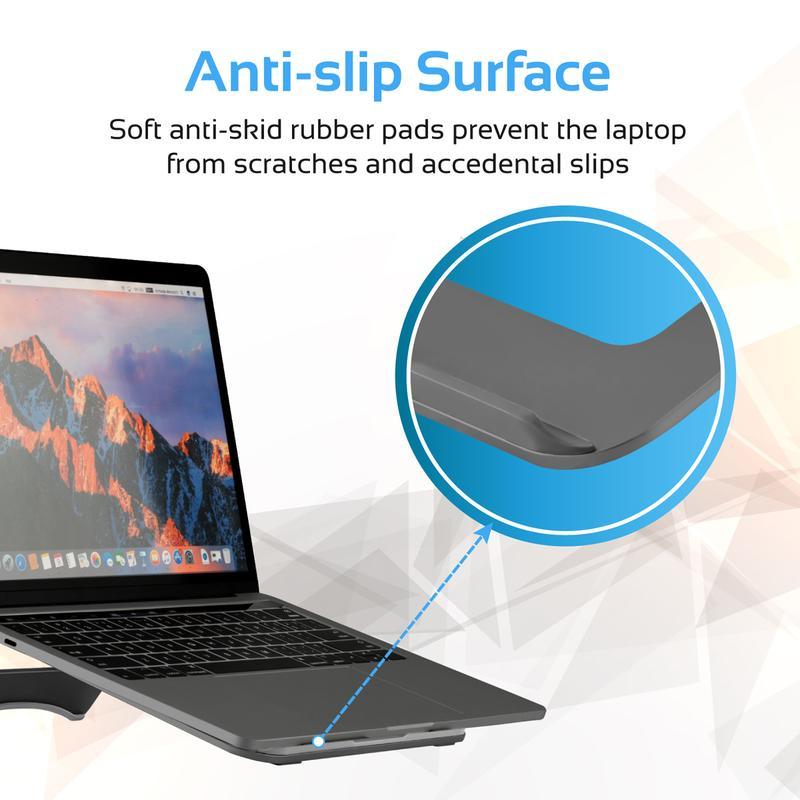 DeskMate-3 Universal Anodized Aluminum Laptop Stand - Grab Your Gadget